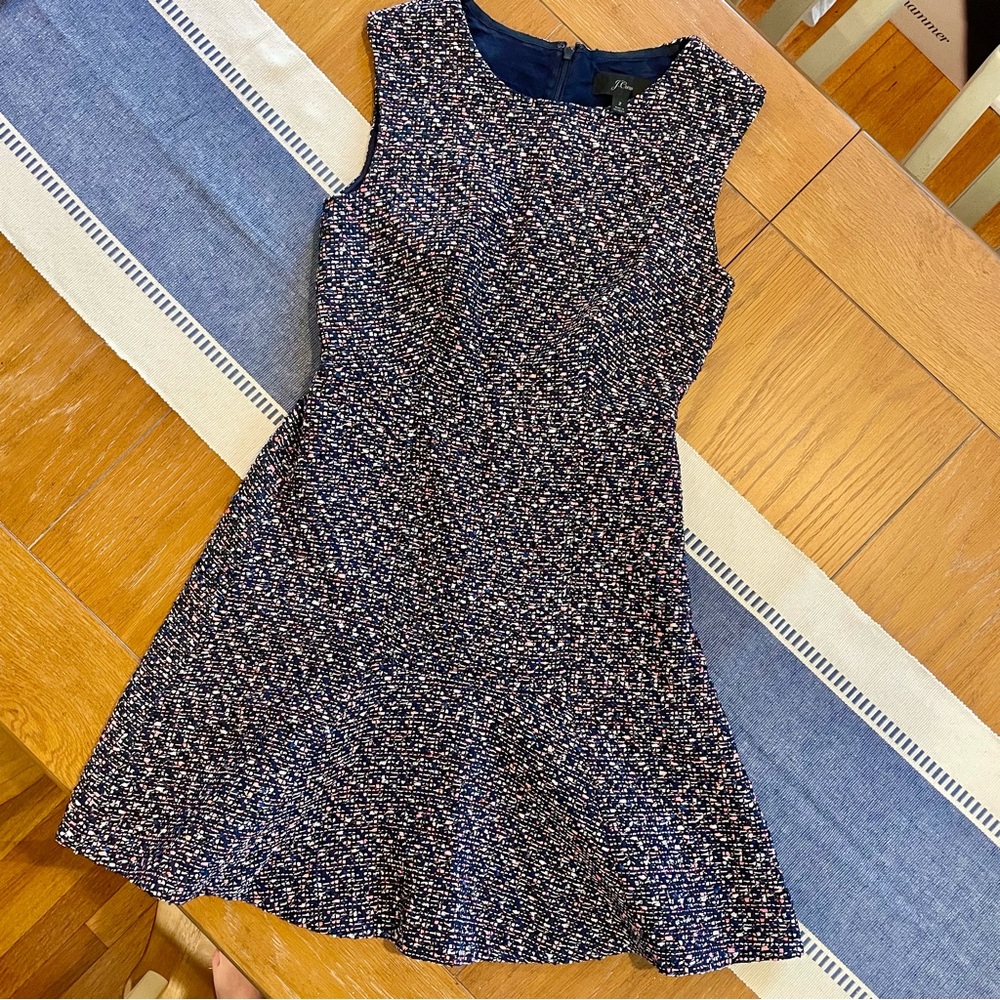 J.Crew Confetti Tweed Dress, Size 2